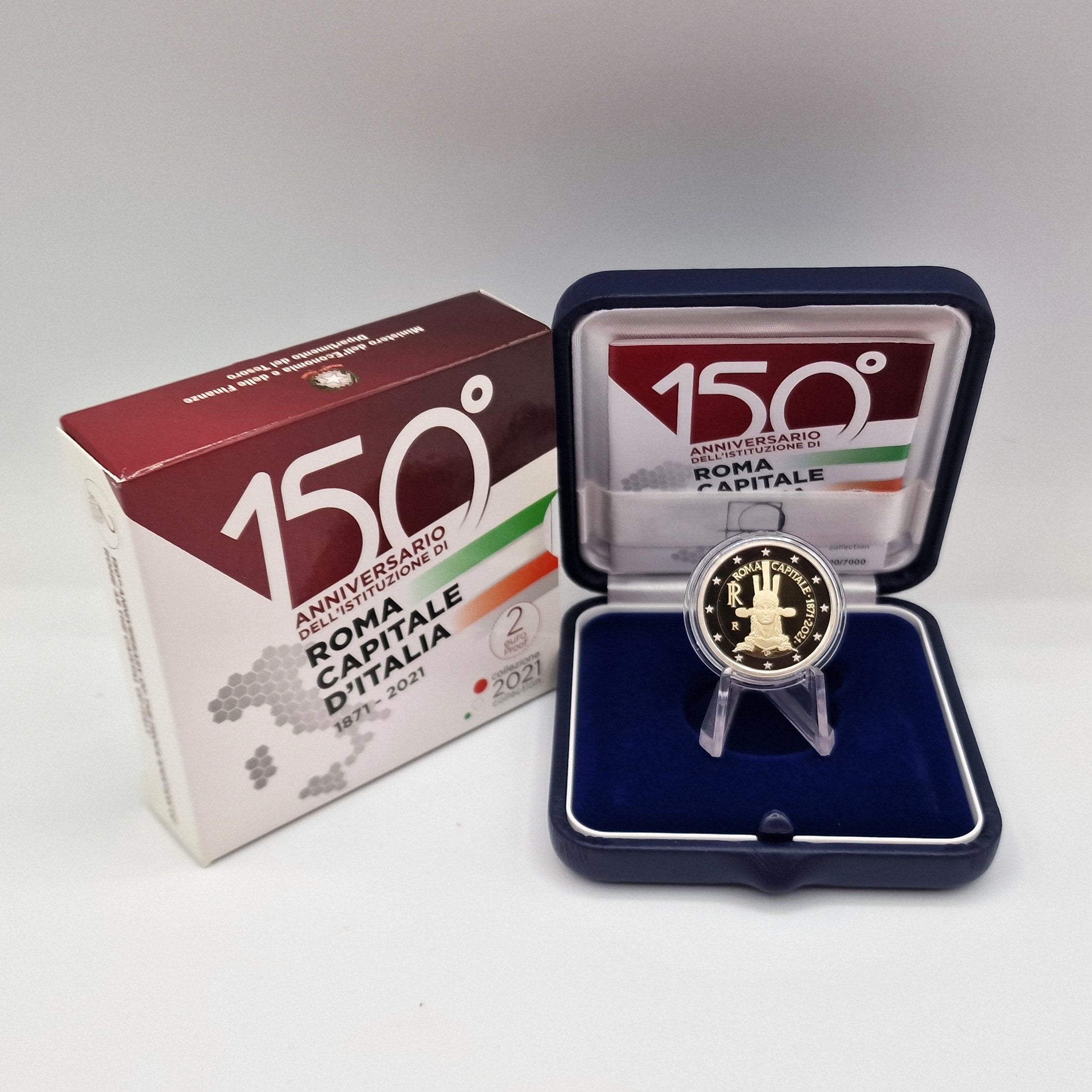 2021 Rome - Capital of Italy €2 - Italy Proof